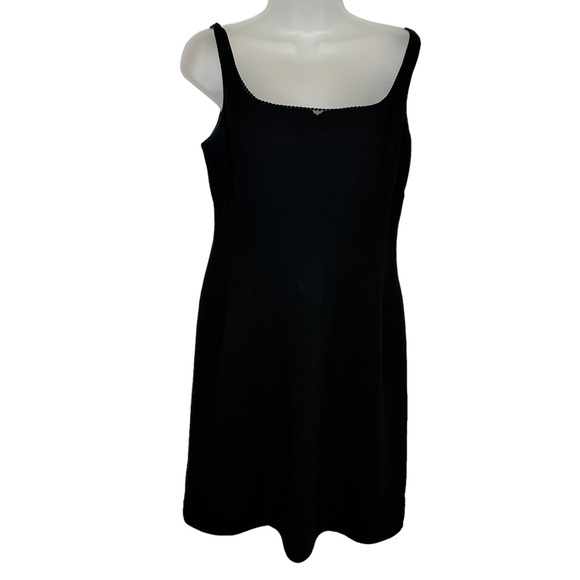 Kay Unger Dress Womens Sleeveless Knee Length Lined Black 10 - Picture 1 of 12